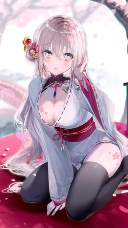 Sakura Girl [Artist's Original] (1460×2594)
