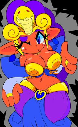 Shantae winking at you