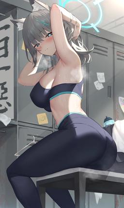 Shiroko in the Locker Room [Blue Archive]