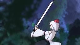 Awoo and a very long sword