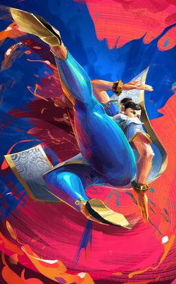 Chun-Li's mighty kick