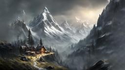 Medieval Mountain Village [3840X2160]