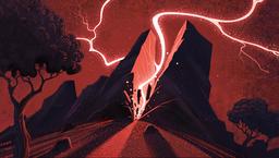[3840 x 2160] Leyline of Lightning MTG Wilds of Eldraine by Sam Chivers Upscaled