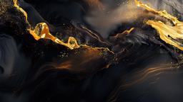 Dark Golden Swirl Abstract [1920x1080]