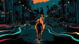 Burning Through Hollywood Blvd by Image Comics (from Wolf #1) [3840x2160]