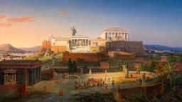 The Acropolis at Athens by Leo von Klenze [3840x2160]